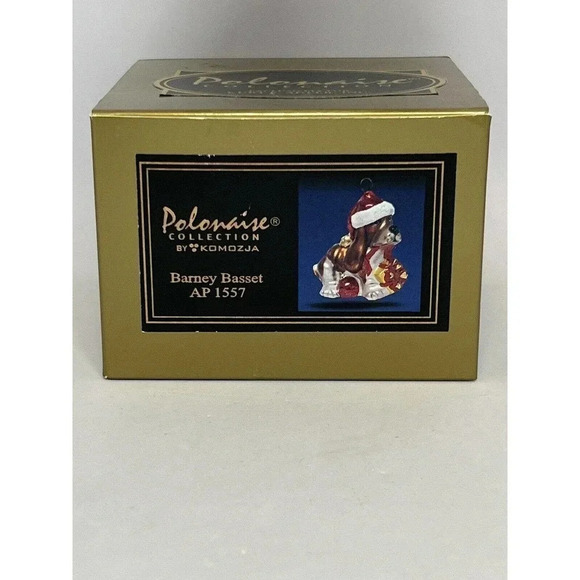 RARE Kurt Adler POLONAISE KOMOZJA BARNEY BASSET AP1557 Ornament NEW WITH BOX - Picture 13 of 16
